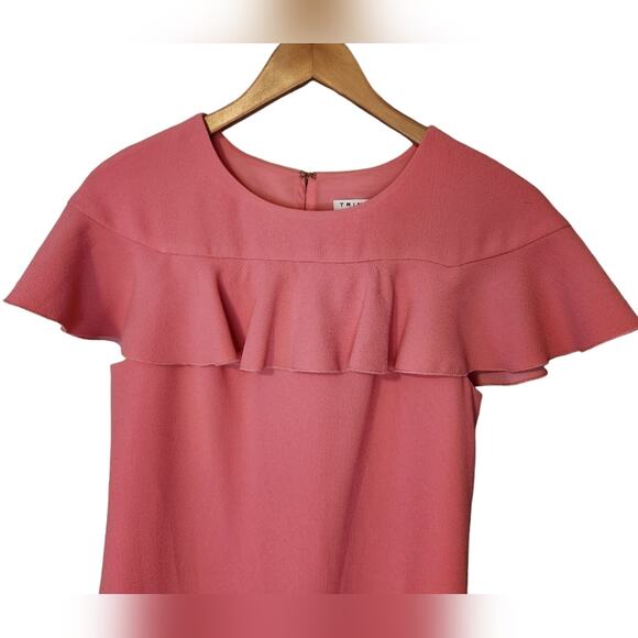 Trina Turk Charleston Ruffle top dress pink 4 - Picture 4 of 11